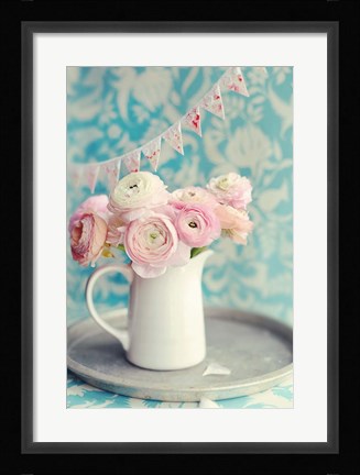 Framed Ranunculus Party I Print