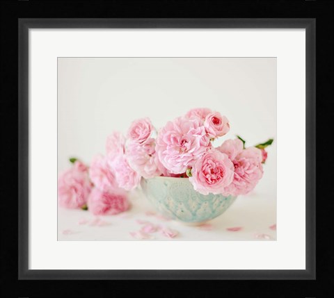 Framed Petals and Porcelain Print