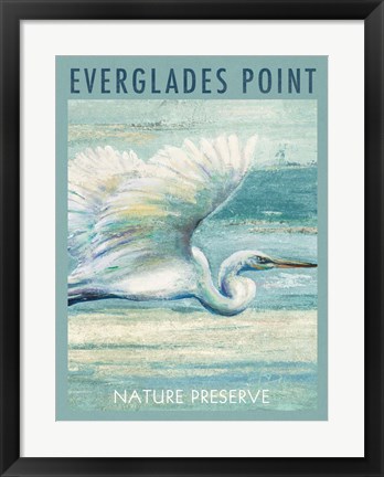 Framed Everglades Poster I Print