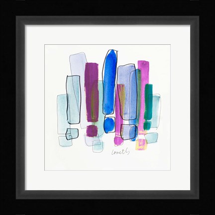 Framed Exclamation II Print