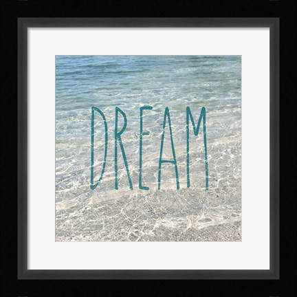 Framed Dream In The Ocean Print