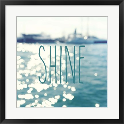 Framed Shine In The Ocean Print
