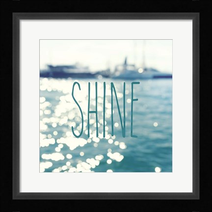Framed Shine In The Ocean Print