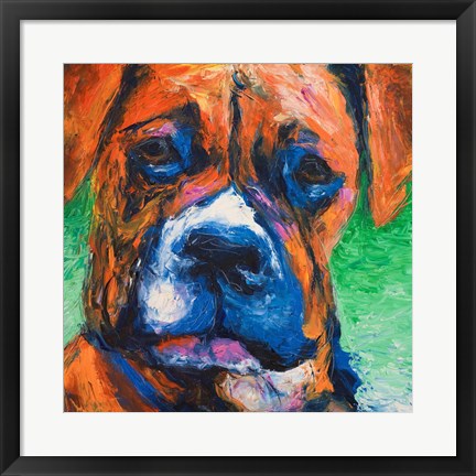 Framed Puppy Dog Eyes II Print