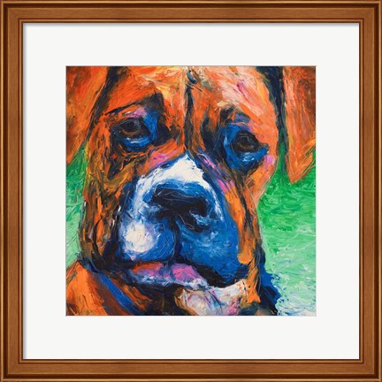 Framed Puppy Dog Eyes II Print