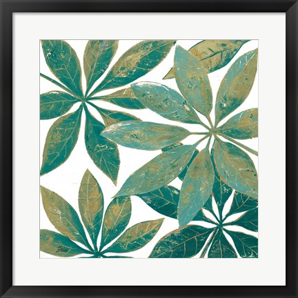 Framed Teal Touch II Print