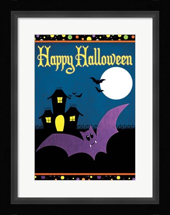 Framed Happy Halloween II Print