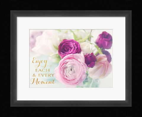 Framed Enjoy the Moments Print