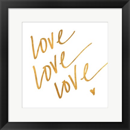 Framed Love Love Love Print