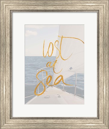 Framed Lost At Sea Print