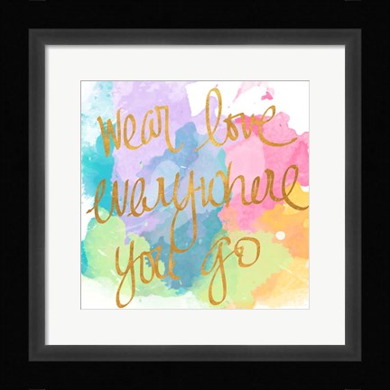 Framed Good Thoughts II Print