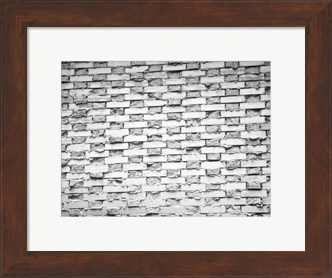 Framed Gray Bricks I Print
