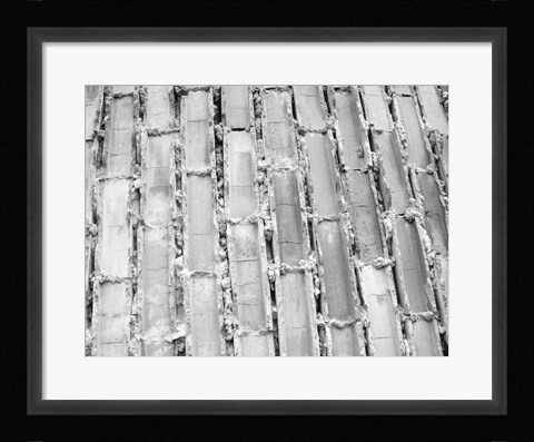Framed Gray Bricks II Print