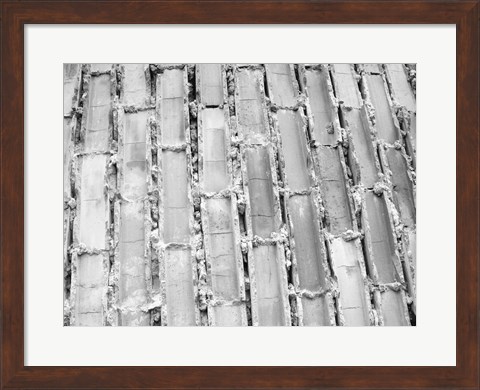 Framed Gray Bricks II Print