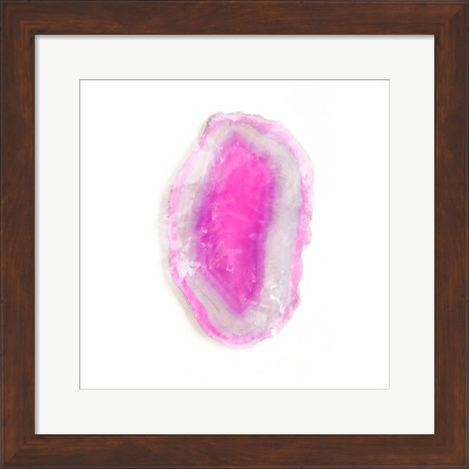 Framed Water Color Agate Square II Print