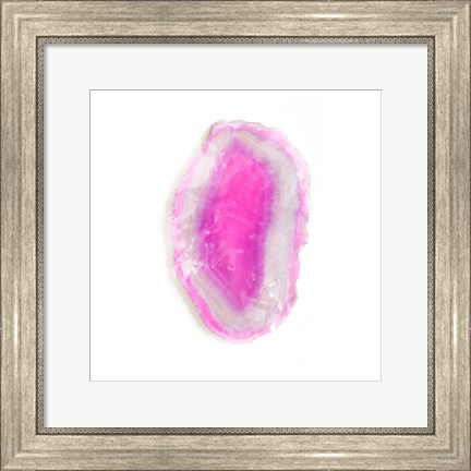 Framed Water Color Agate Square II Print