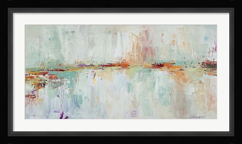 Framed Abstract Rhizome Rectangle Print