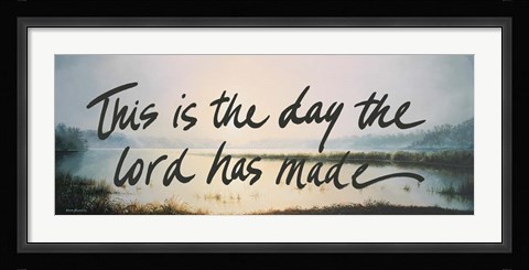 Framed This is the Day Print