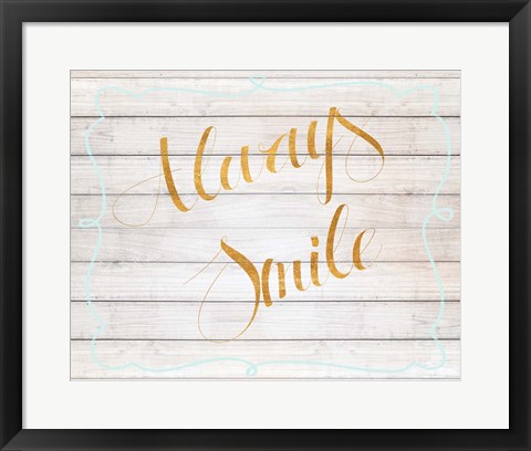 Framed Always Smile Print