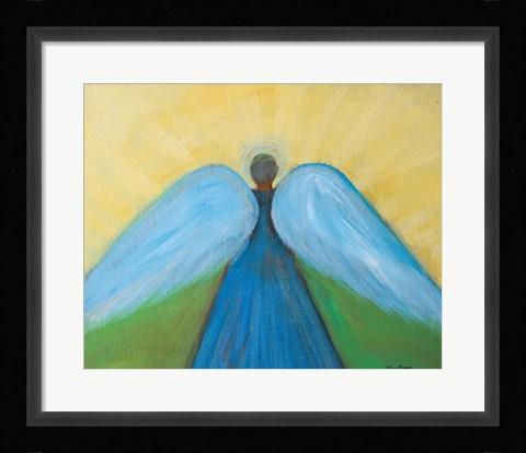 Framed Beneath Angels Wings Print