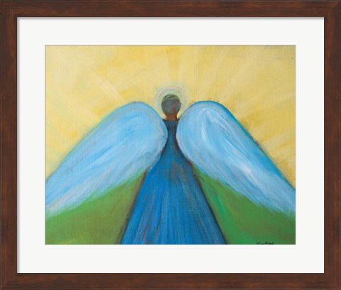 Framed Beneath Angels Wings Print