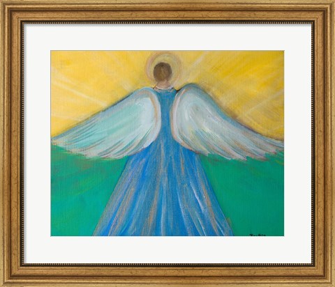 Framed Angels Wings of Enlightment Print