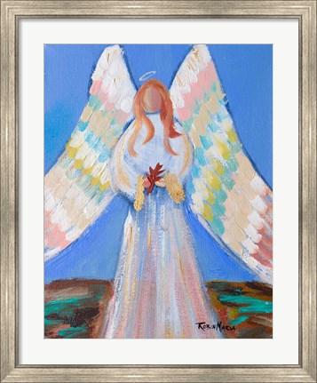 Framed Angel of Fall Print