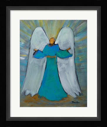 Framed Angel of Joy Print