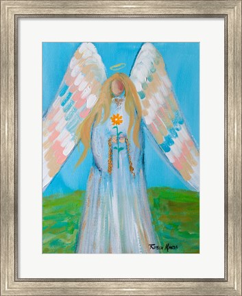 Framed Angel of Spring Print