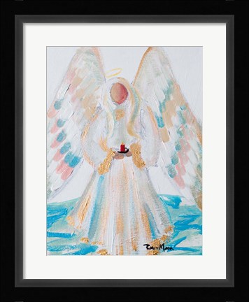 Framed Angel of Winter Print