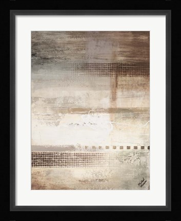 Framed Gray Warmth Coming Through II Print