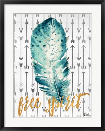 Framed Free Spirit Feather Print