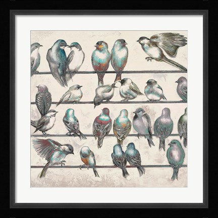 Framed Gleeful Gathering II Print