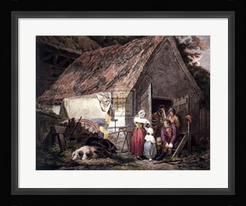 Framed Morning or Higlers Preparing Market Print