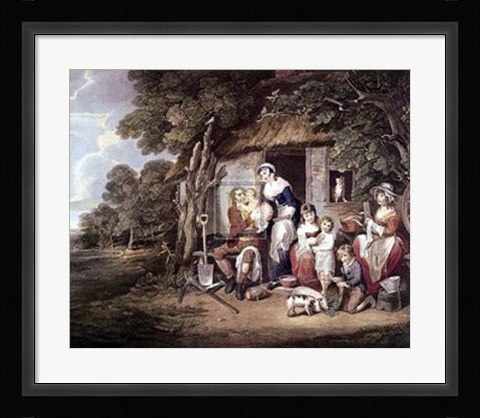 Framed Saturday Evening:Rtn from Labour  [L] Print