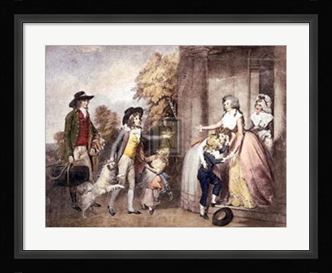 Framed Dulce Domum or Return from School [L] Print