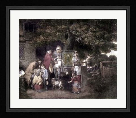 Framed Sunday Morning:Going to Church [L] Print