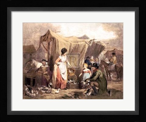 Framed Poultry Market Print