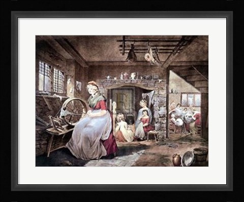 Framed Industrious Cottagers Print