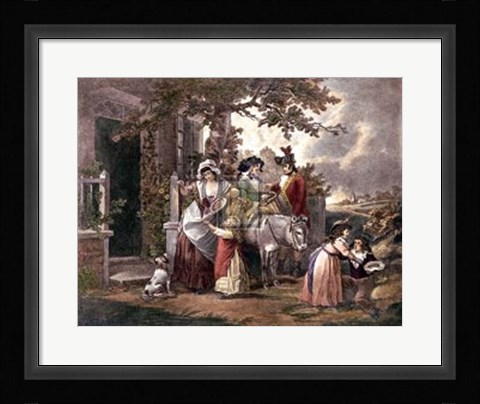 Framed Selling Cherries Print