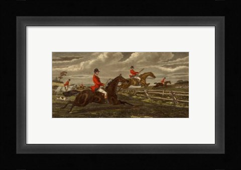 Framed Double Posts and Rails Print