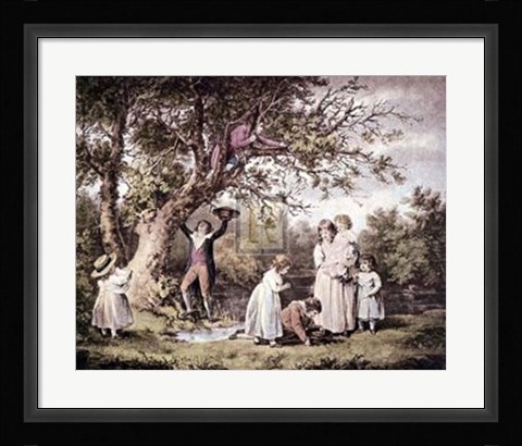 Framed Children Birdnesting Print