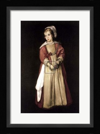 Framed Girl with a Bell Print