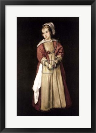 Framed Girl with a Bell Print