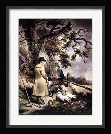 Framed Sheerd's Meal    [Lge] Print