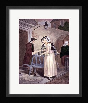 Framed Knives, Scissors and Razors to Grind Print