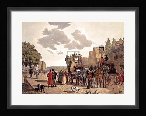 Framed Last Stage on the Portsmouth Road Print