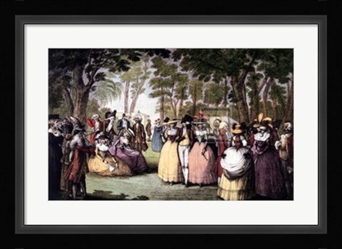 Framed Gardens of Carlton House Print