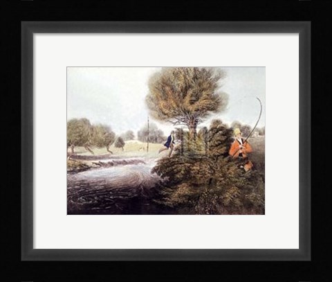 Framed Fly-Fishing for Trout Print