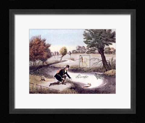 Framed Live-Bait Fishing for Jack Print